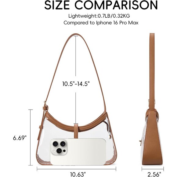 Shoulder Bag for Women, Purses for Women, Handbag Hobo Bags Vegan Leather Crossb - Picture 3 of 7